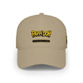 Pappidoh Logo Low Profile Baseball Cap — Black & Gold Streetwear Trucker Hat