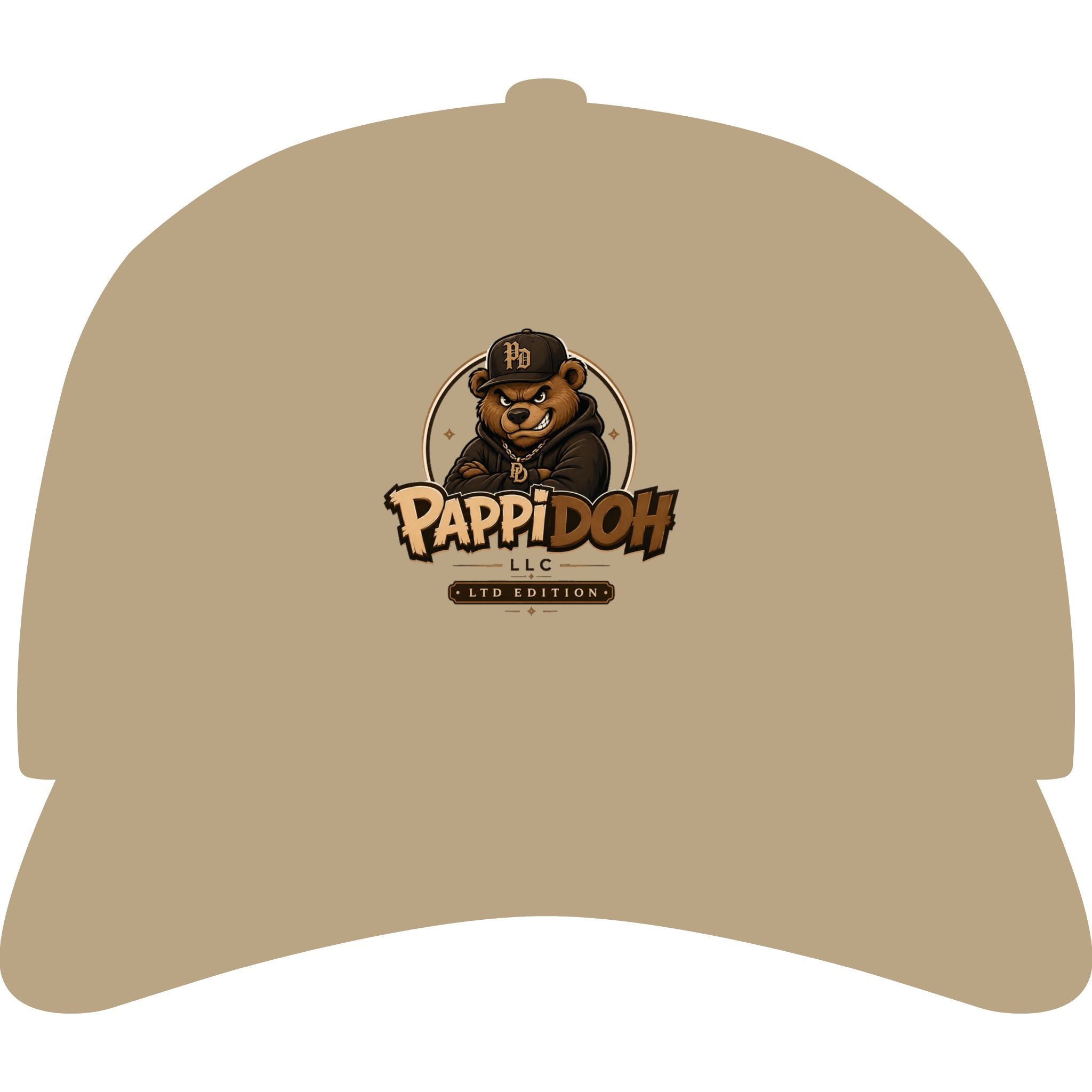 PappiDoh Logo Cap — Embroidered Bear Icon Dad Hat